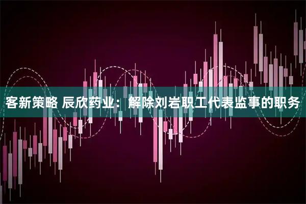 客新策略 辰欣药业：解除刘岩职工代表监事的职务